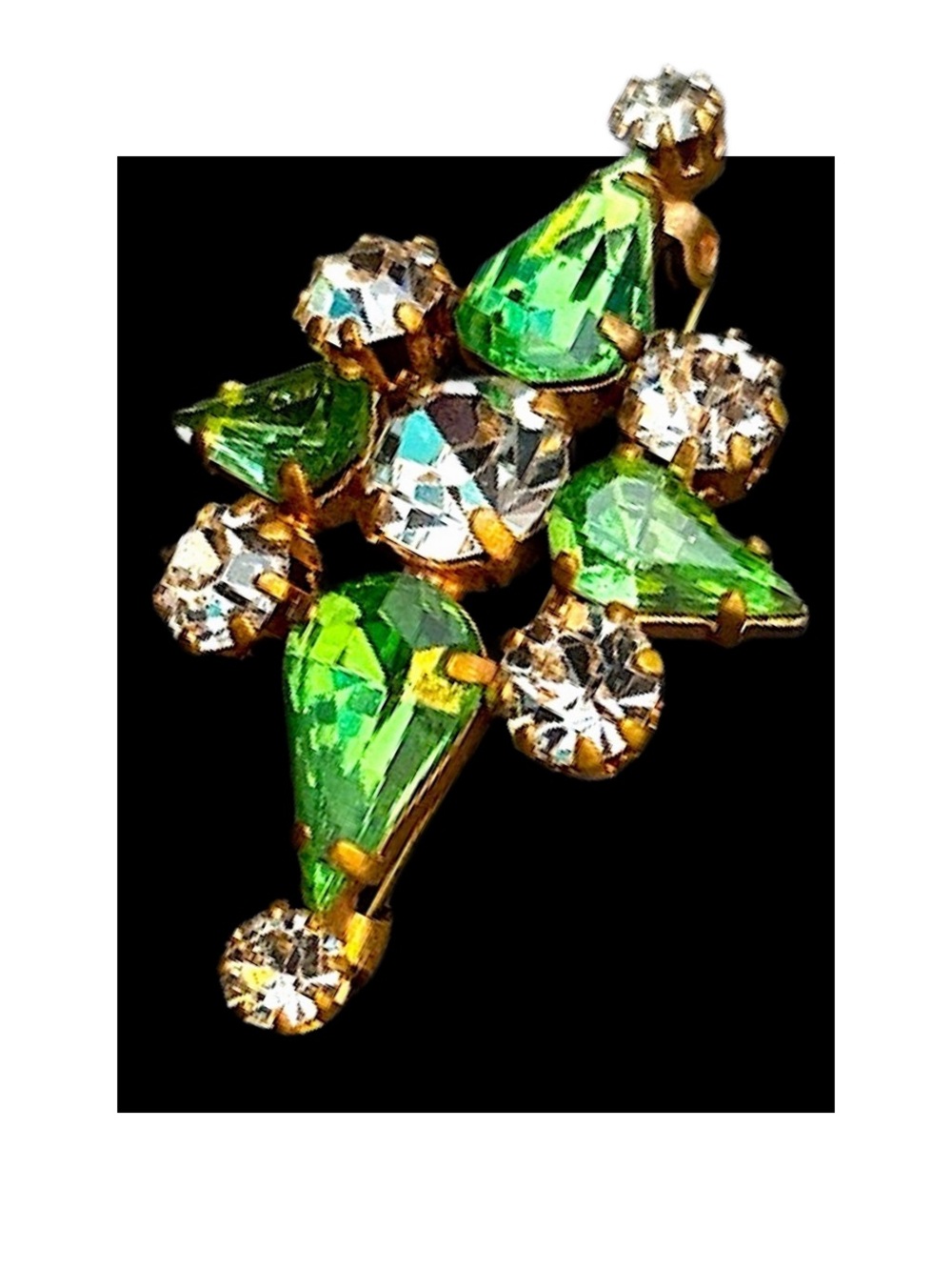 Elegant Venetian Crystal Brooch